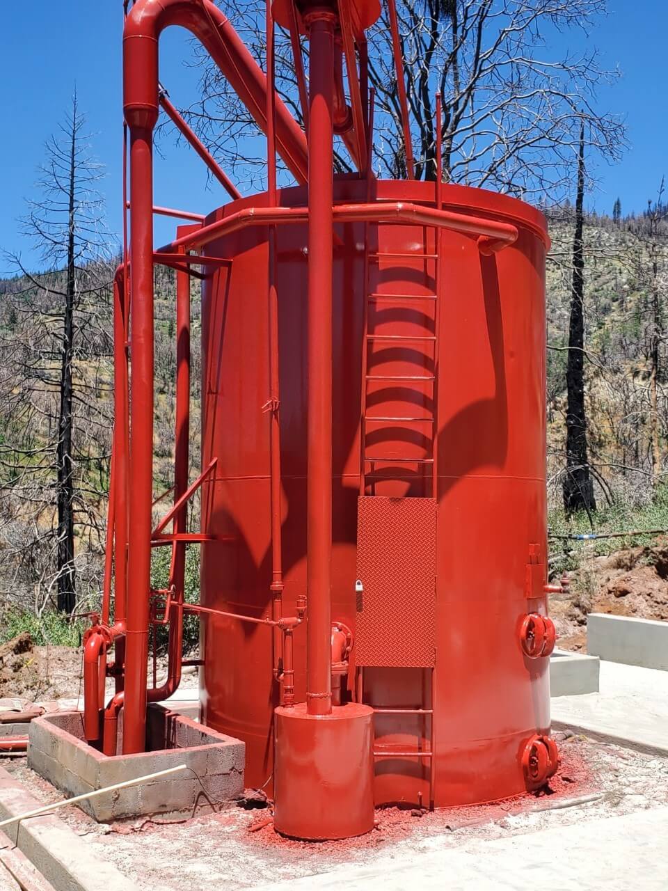 Sandblasting & Liquid Epoxy Coating & Painting PTCI Palmer Tank